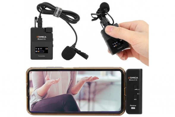 Беспроводной петличный микрофон Comica BoomX-D UC1 (TX+UC RX) 2,4G для смартфонов с разъемом USB-C