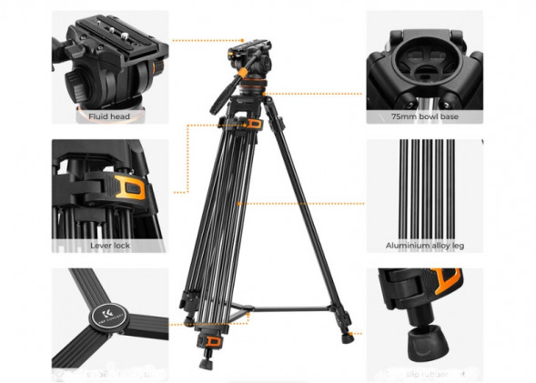 Штатив K&amp;amp;F Concept VA3+BV60