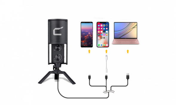 Студийный микрофон Comica STM-USB конденсаторный