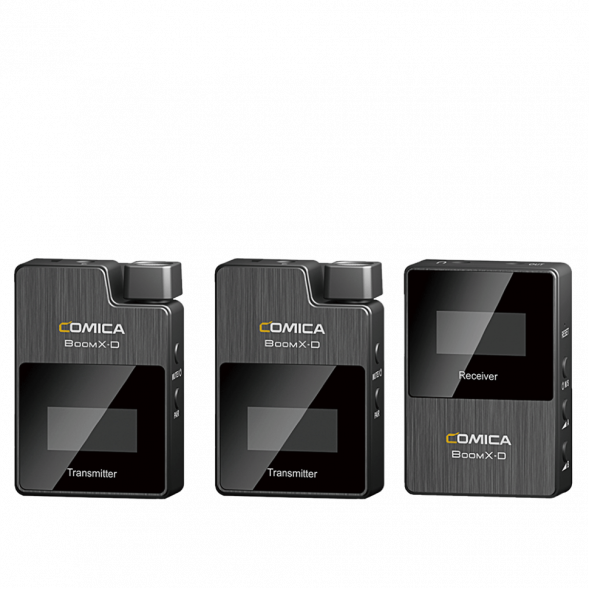 Беспроводной петличный микрофон Comica BoomX-D2 (TX+TX+RX) 2,4G для камеры, смартфонов