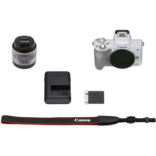 Фотоаппарат беззеркальный Canon M50 Mark II Kit 15-45mm STM White