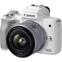 Фотоаппарат беззеркальный Canon M50 Mark II Kit 15-45mm STM White в Москве