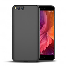 Накладка силиконовая черная матовая для Xiaomi Mi6 в Москве