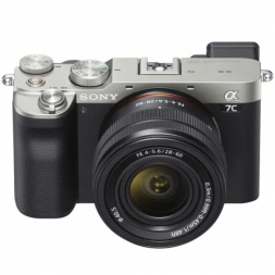 Фотоаппарат беззеркальный Sony Alpha ILCE-7CL Kit 28-60, серебристый в Москве