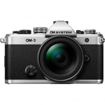 Фотоаппарат беззеркальный OM System OM-3 kit 12‐45mm F4 PRO Silver в Москве