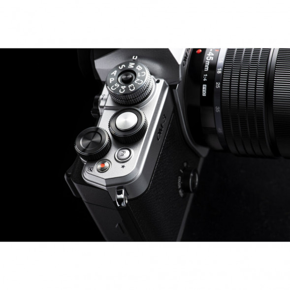 Фотоаппарат беззеркальный OM System OM-3 kit 12‐45mm F4 PRO Silver