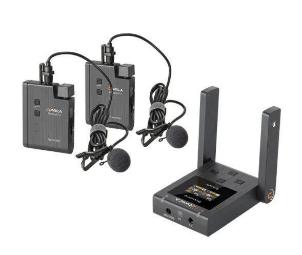 Многофункциональный мини-беспроводной UHF микрофон Comica BoomX-U U2 (TX+TX+RX) 