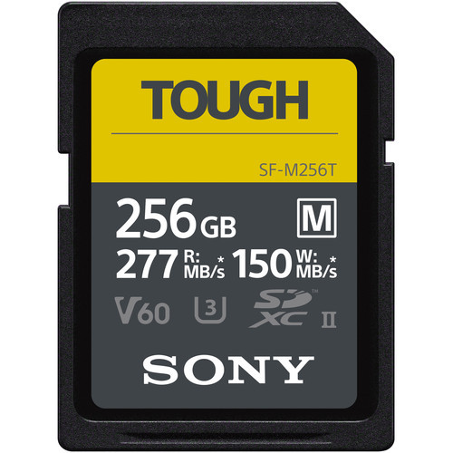 Карта памяти Sony SDXC Tough 256GB UHS-II U3 V60 R277/W150MB/s (SF-M256T) — 