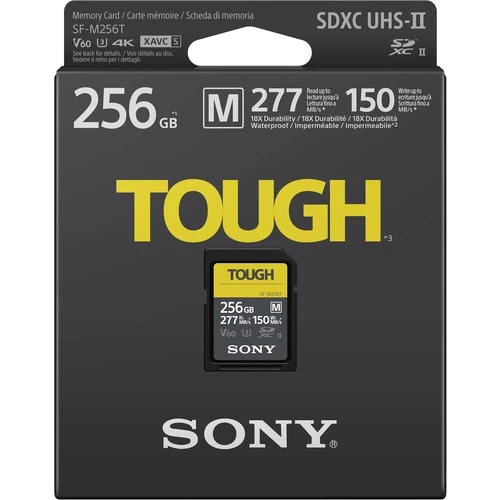 Карта памяти Sony SDXC Tough 256GB UHS-II U3 V60 R277/W150MB/s (SF-M256T)