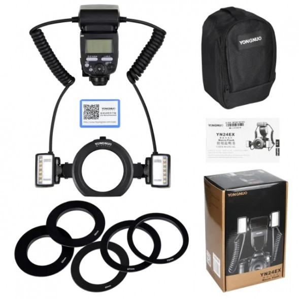 Вспышка кольцевая YongNuo YN-24EX  Macro for Sony