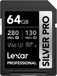 Карта памяти Lexar SDXC 64GB Professional Silver Pro UHS-II U3 V60 280/130 MB/s в Москве