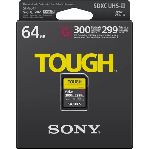 Карта памяти Sony SDXC 64 GB V90 UHS-II 300/299 MB/s