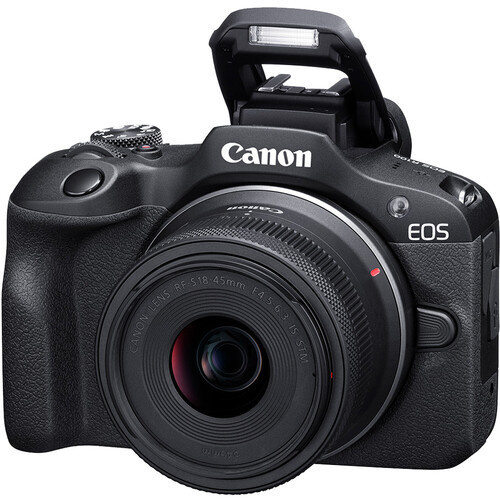Фотоаппарат беззеркальный Canon EOS R100 Kit RF-S 18-45mm F4.5-6.3 IS STM черный