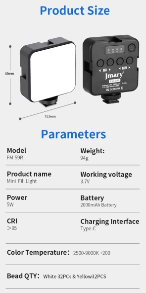Светодиодный осветлитель JMARY FM-59R