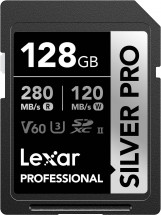 Карта памяти Lexar SDXC 128GB Professional Silver Pro UHS-II U3 V60 280/120 MB/s в Москве